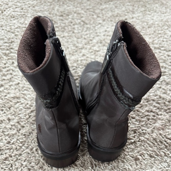 Weather Protectors By Totes Women Brown Ankle Boots Size Zip Women Size 8 - Picture 2 of 6
